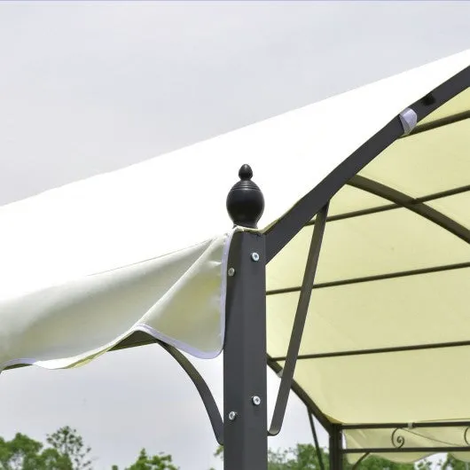 10' x 10' Outdoor Canopy Tent Awning Arch Style-Beige