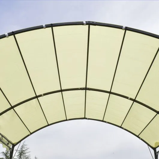 10' x 10' Outdoor Canopy Tent Awning Arch Style-Beige