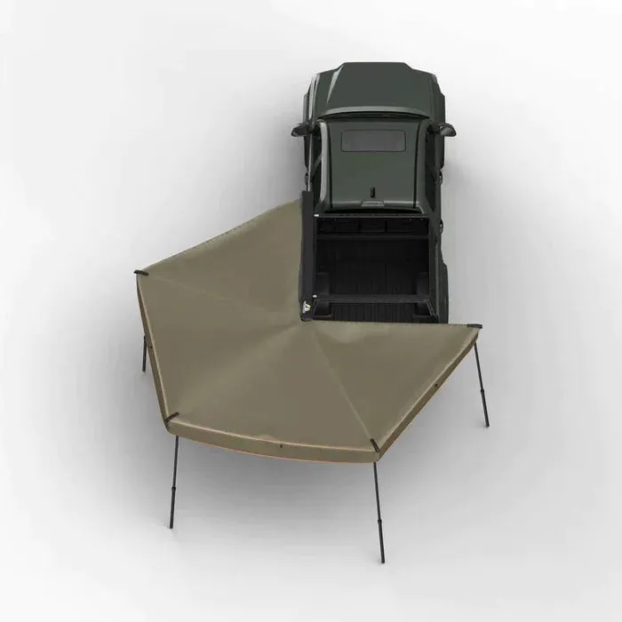 270 DEGREE AWNING, COMPACT, DRIVER SIDE, C-CHANNEL ALUMINUM, OLIVE, BY TUFF STUFF OVERLAND