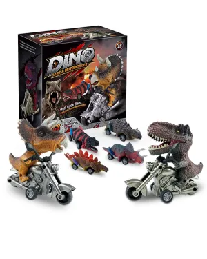 6 Packs Dinosaur Pull Back Cars