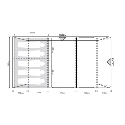 Airedale 5.0S 5 Man Air Tent