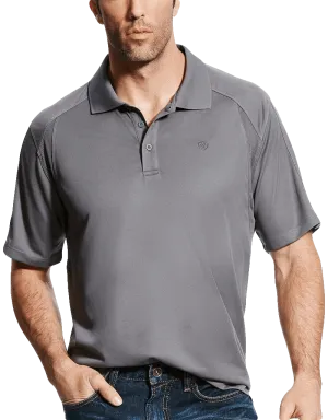 Ariat Men's Shadow Grey Tek Polo Shirt