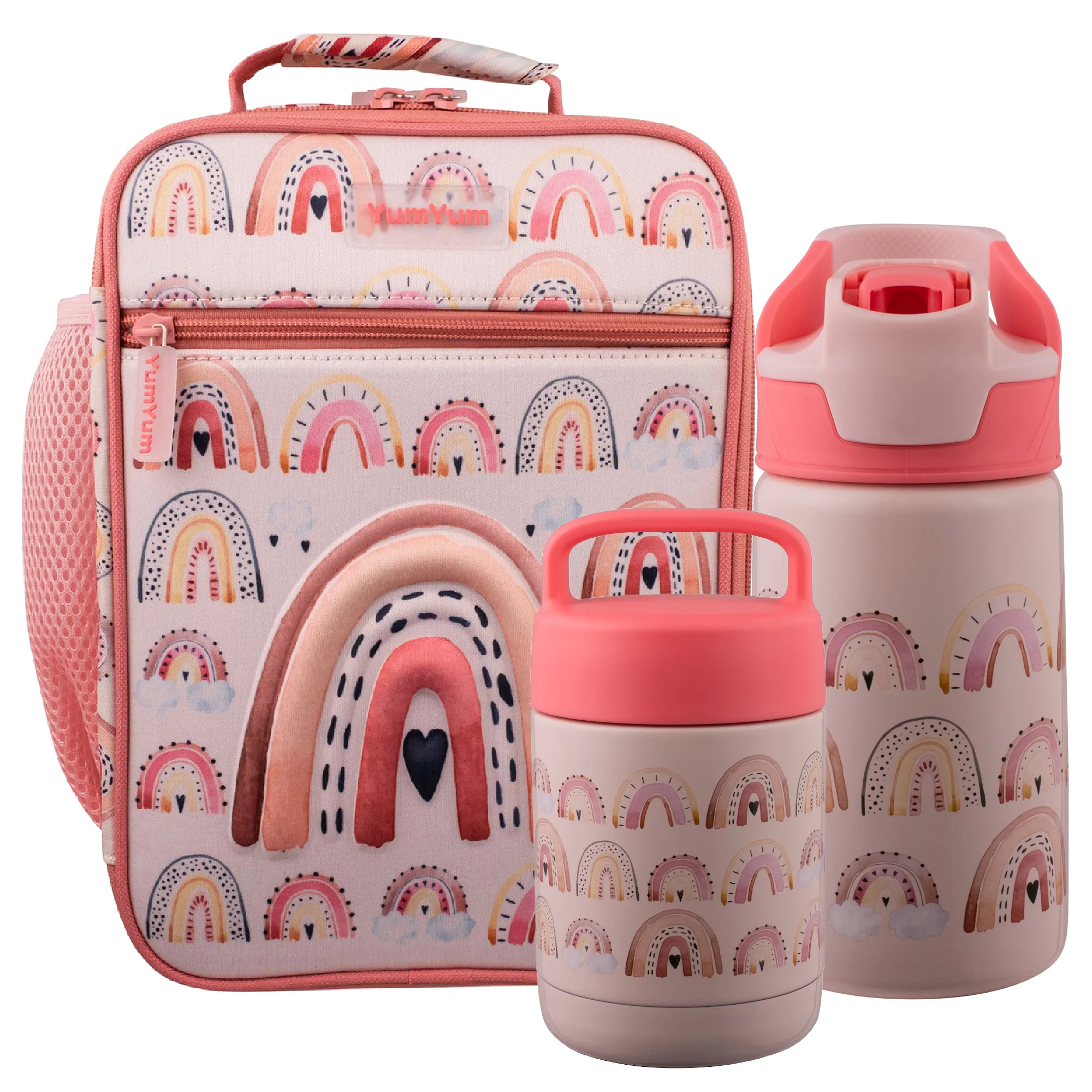 Avanti Insulated Lunch Bag, Food Jar & Bottle Bundle - Rainbow Magic