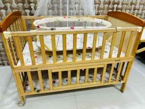 BABYHUG Kelly Wooden Crib/Cot for Baby, Dimensions: L116×W66×H88 cm