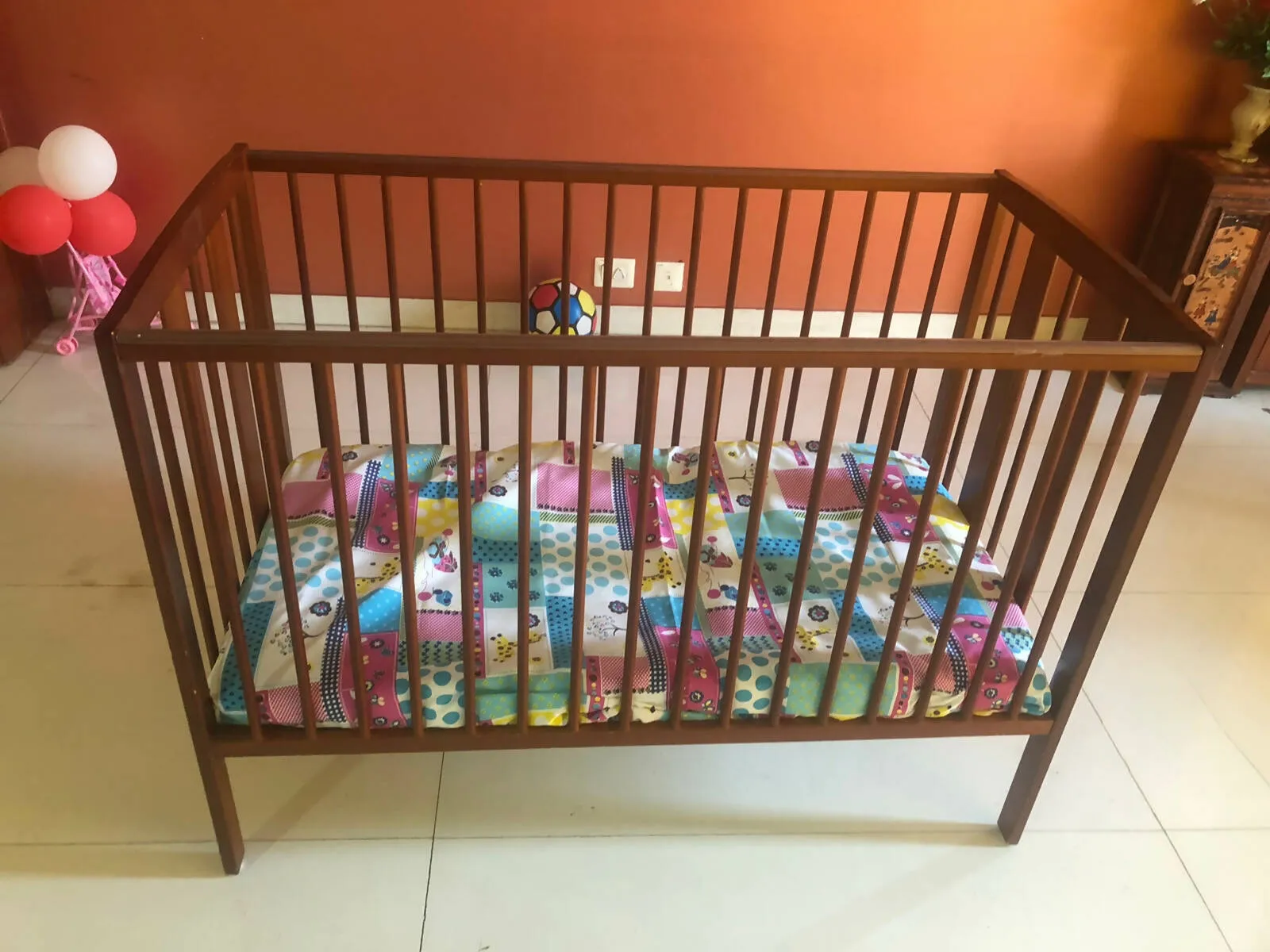 BABYHUG Malmo Baby Cot/ Crib/ Bed,Dimensions:Dimensions: 120×60×10 cm