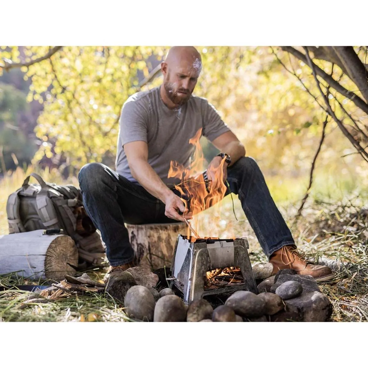 Barebones Portable Fire Pit with Heavy-Duty Bag