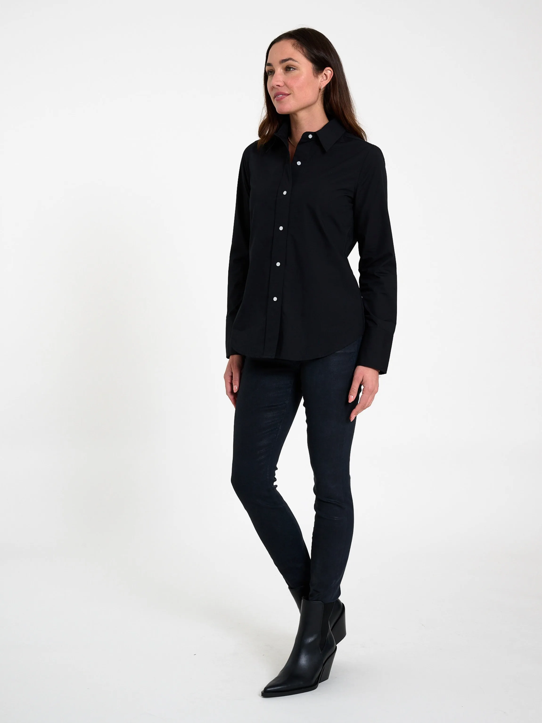 Billy Classic Button Down In Black