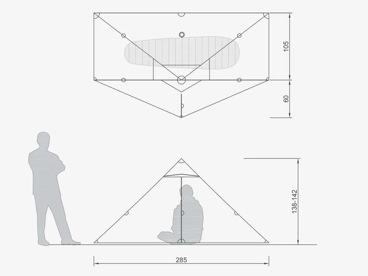 Bonfus Middus 1P Ultralight 1 Person Tent