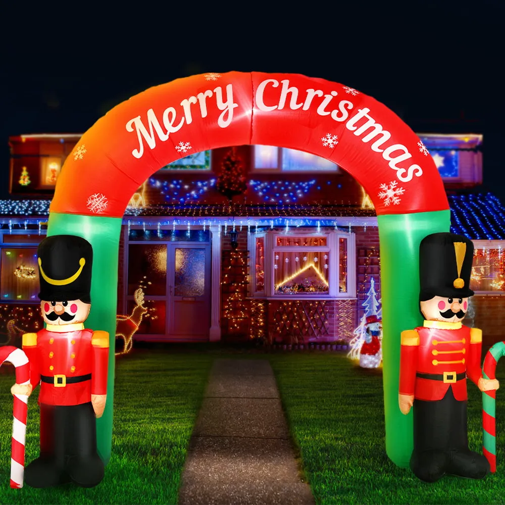 Christmas Inflatable Nutcracker Archway 3M Outdoor Decorations