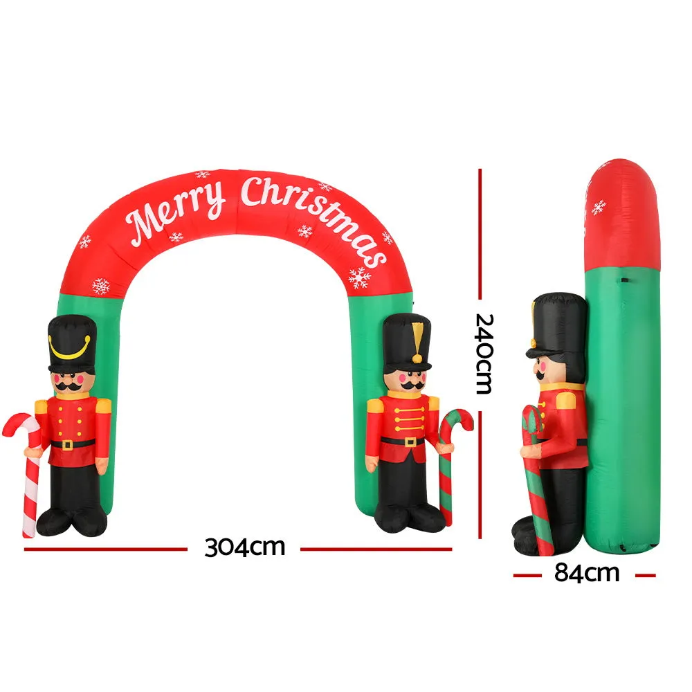 Christmas Inflatable Nutcracker Archway 3M Outdoor Decorations