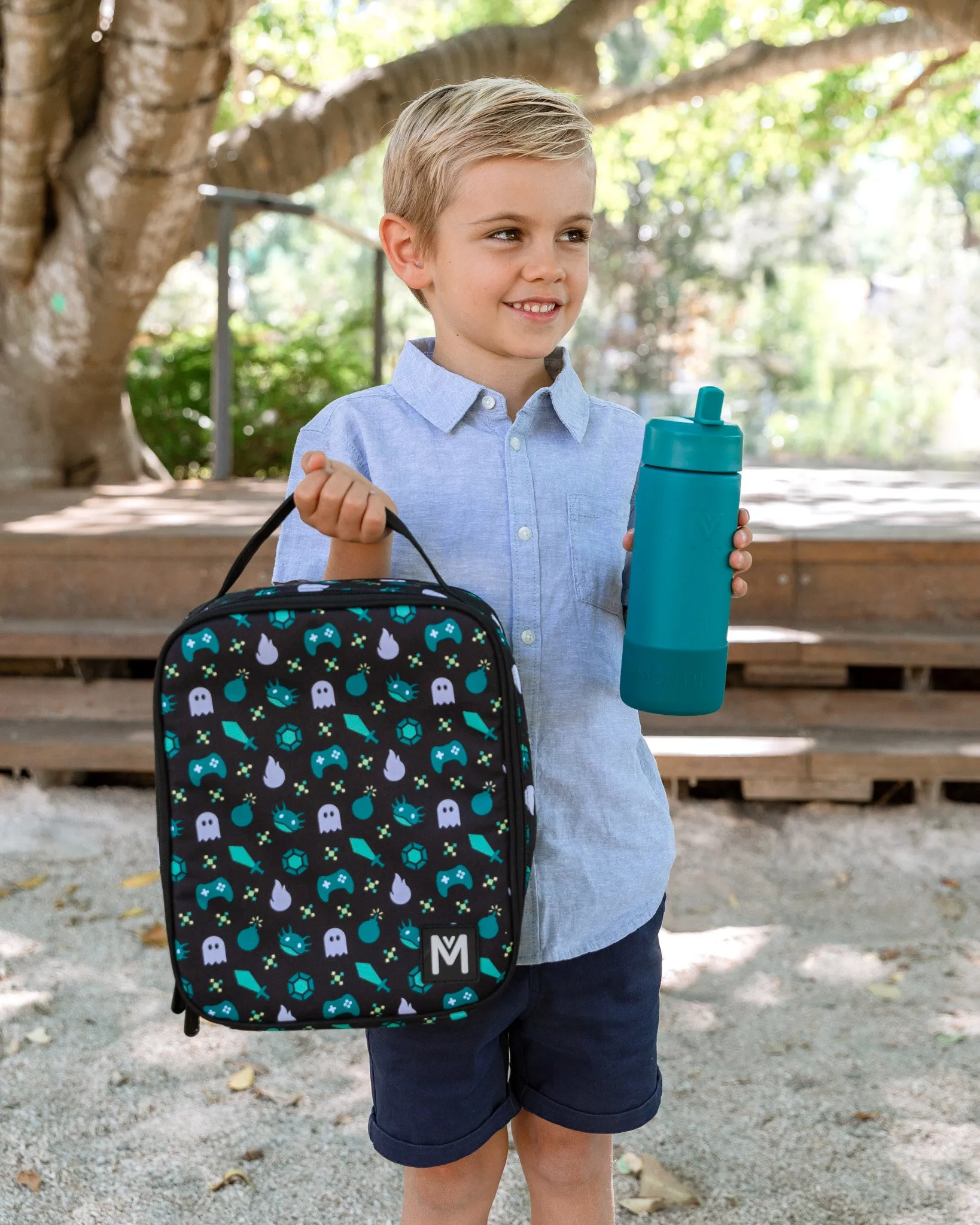 *Clearance* MontiiCo Large Insulated Lunch Bag - Game On