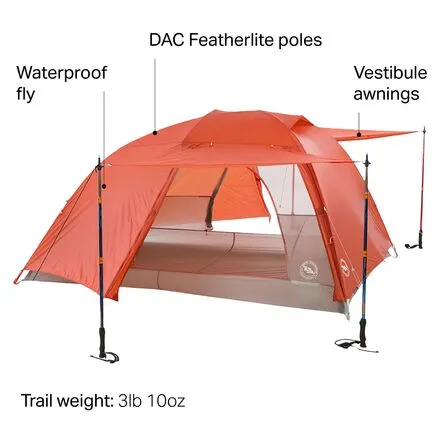 Copper Spur HV UL3 Tent: 3 Person, 3 Season Big Agnes, Orange