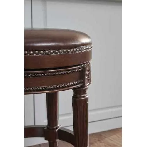 Counter Height Stool in Distressed Walnut Finished