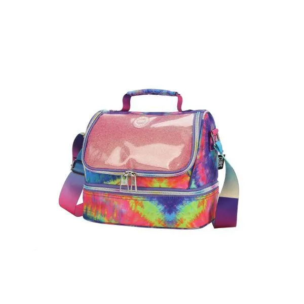 Cubs Blue and Purple Tie Dye High School Lunch Bag