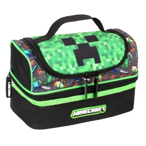 Dual Compartment Insulated Lunch Bag - Minecraft