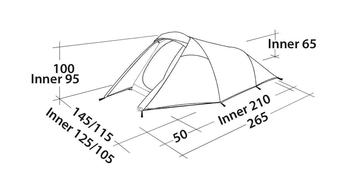 Easy Camp Energy 200 Compact Tent - 2 Man Tent