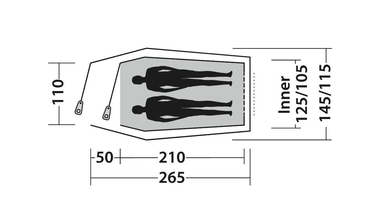 Easy Camp Energy 200 Compact Tent - 2 Man Tent