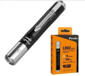 Fenix LD02 V2.0 Dual Lighting Sources Penlight in Warm White LED and UV Light Pen Light