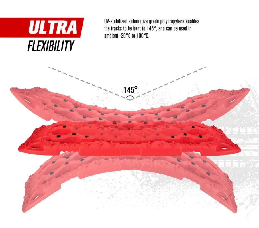 FieryRed 15T Recovery Boards | 1135mm | Red/Black