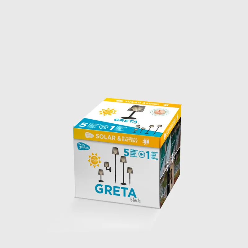 GRETA solar lamp (5 Lamps in 1) - Black colour