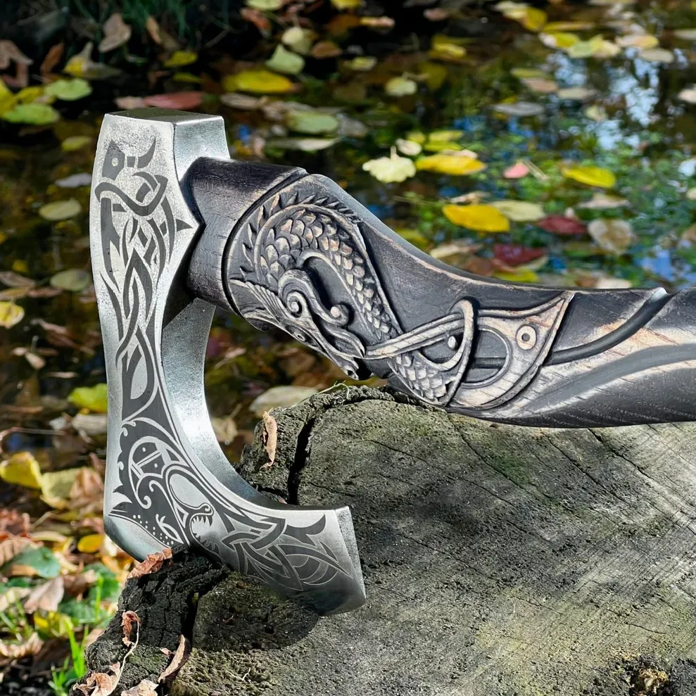 Handforged Nordic Axe 'Fenrir'