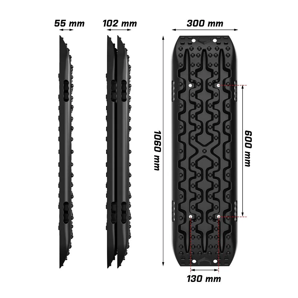 Heavy Duty 4WD Recovery Tracks & Mounting Bolts, 2PCS | X-BULL