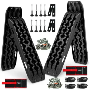 Heavy Duty Nylon Recovery Tracks, 2 Pairs with Mounting Pins - X-BULL