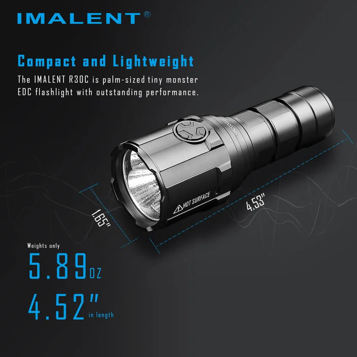 IMALENT R30C 2nd 9000 lumens flashlight