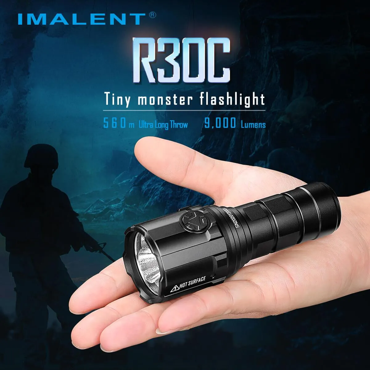 IMALENT R30C 2nd 9000 lumens flashlight