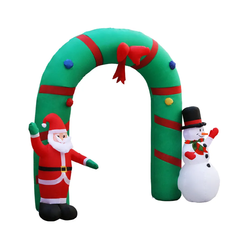 LED Inflatable Christmas Archway Decorations - Indoor/Outdoor, Jingle Jollys