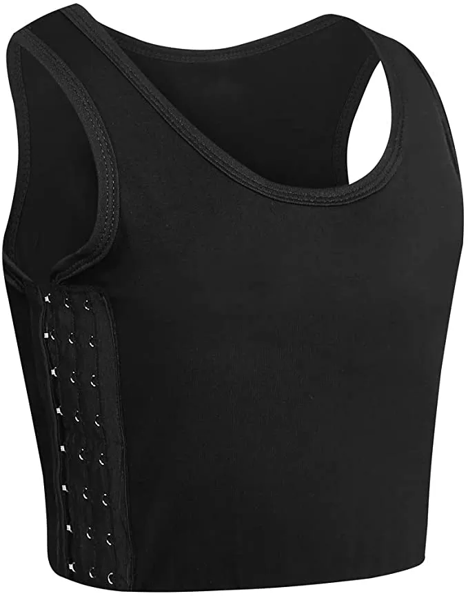 MRIMIN FTM Transgender Tomboy Breathable Cotton Elastic Band Colors Chest Vest Binder Tank Top