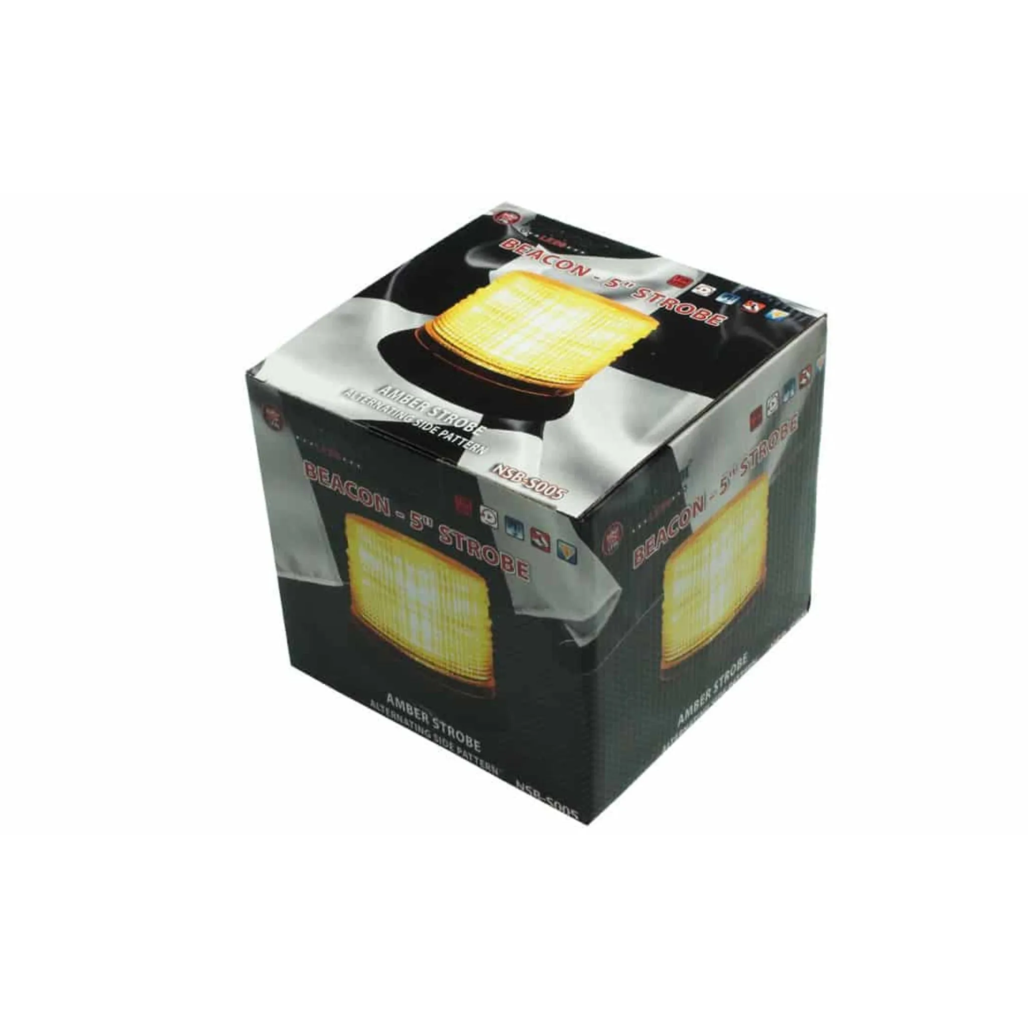 NightRider High-Visibility LED Strobe Beacons - 3" & 5" Amber Lights, Magnetic & Fixed Mounts, SAE/DOT Certified, Durable and Reliable for Any Vehicle