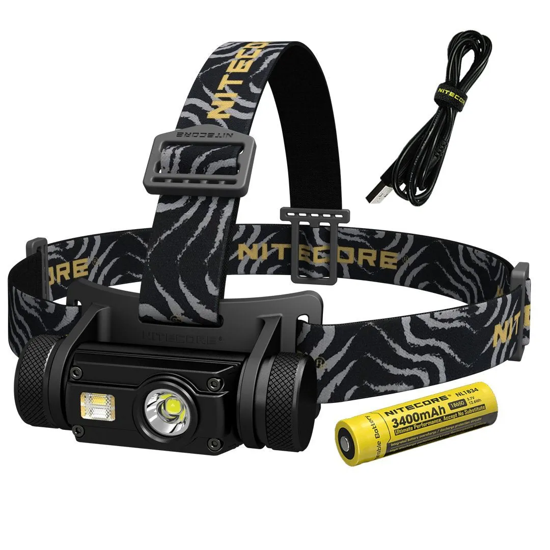 Nitecore HC65 1000 Lumen White/Red/High CRI LED Rechargeable Headlamp