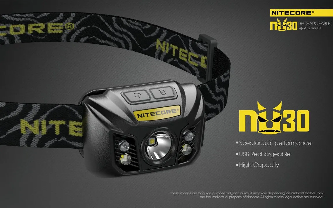 Nitecore NU30 USB Rechargeable LED Headlamp