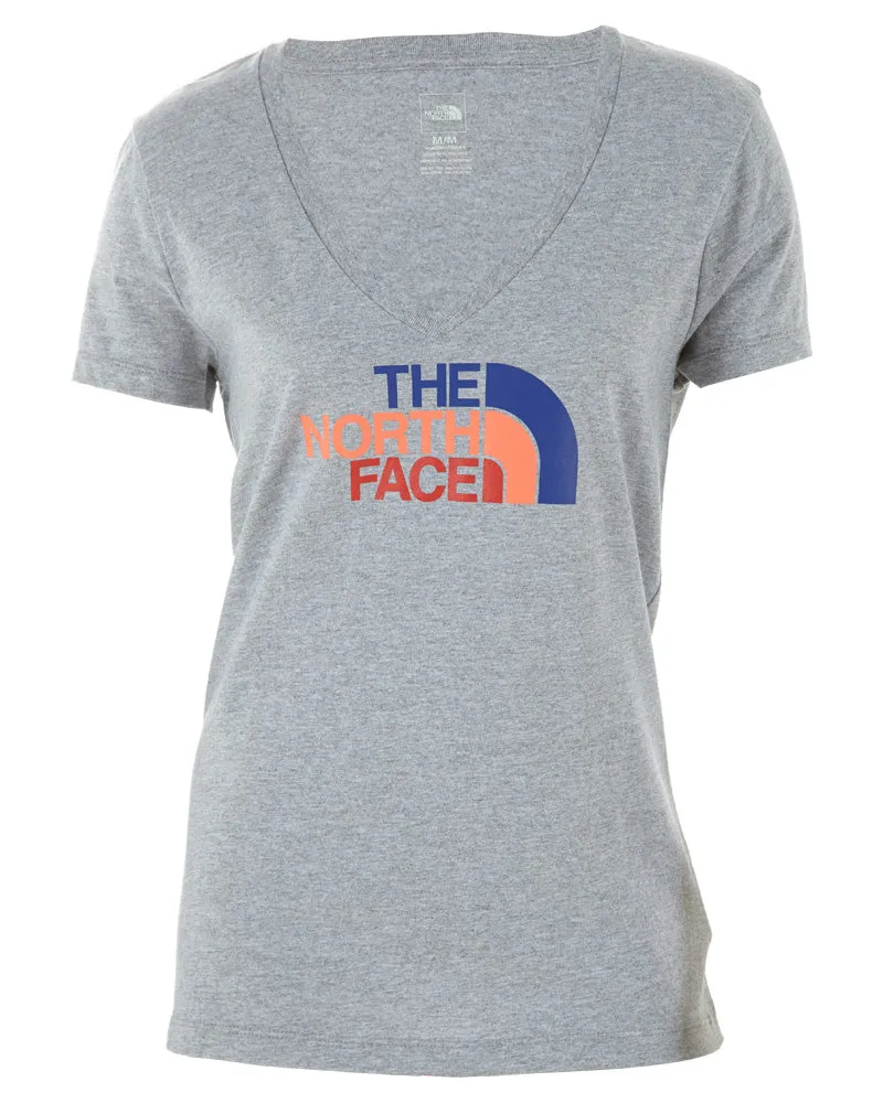 North Face Multi Half Dome V-Neck Tee Womens Style # A8U7