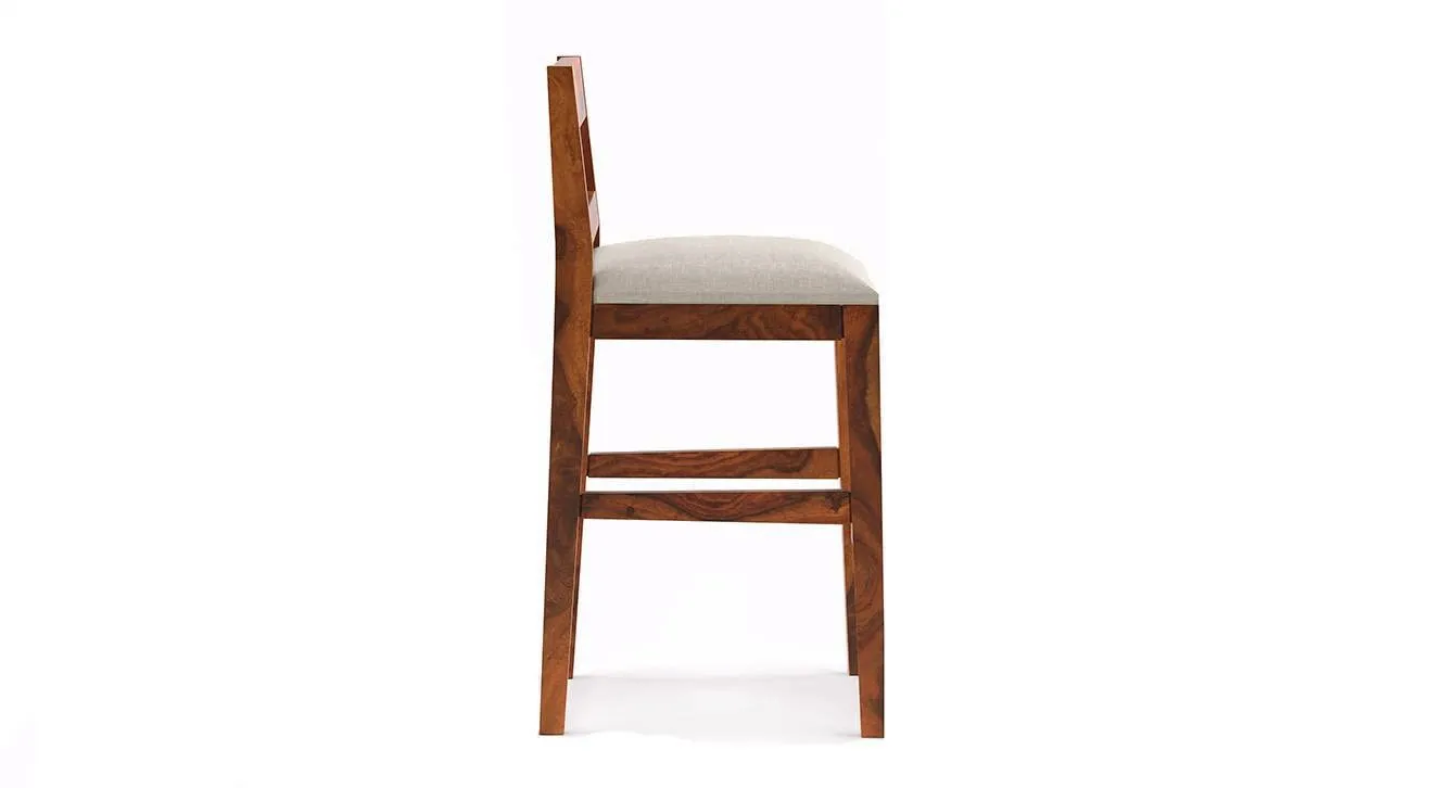 ODEJIA Solid Sheesham Wood Bar Chair Bar Stool Rosewood Natural Brown Finish., 48.3 Centimeters, Teal