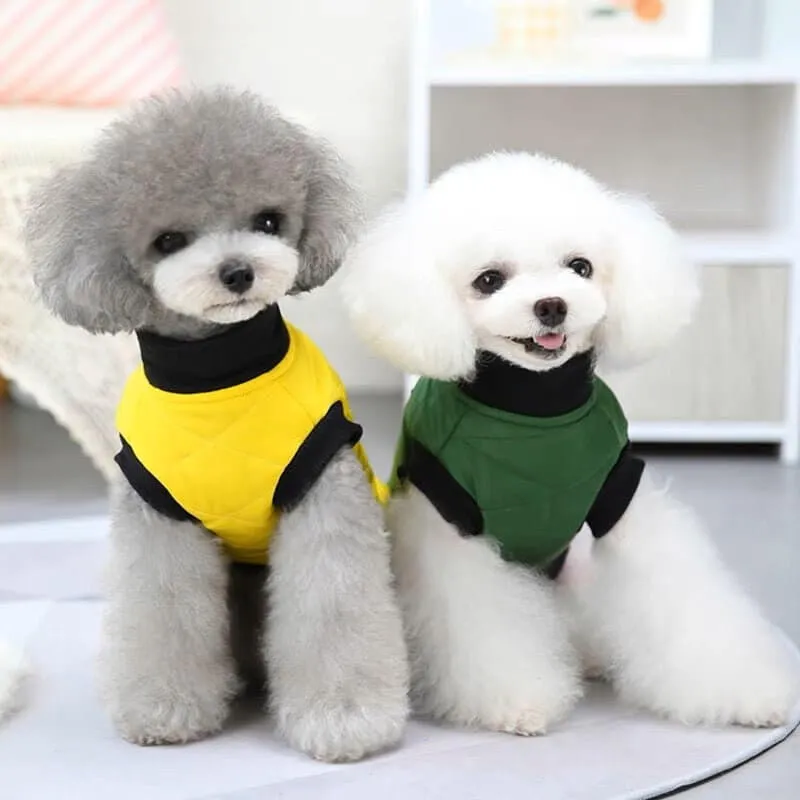 Pet Clothes Zipper Closure Dress-up Vest Coat Outfit for Winter