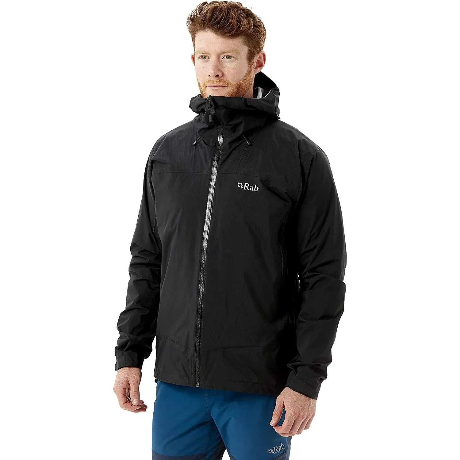 Rab Men's Downpour Plus 2.0 Waterproof Breathable Jacket for Hiking and Climbing