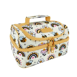 Sachi Double Decker Insulated Lunch Bag - Busy Bees