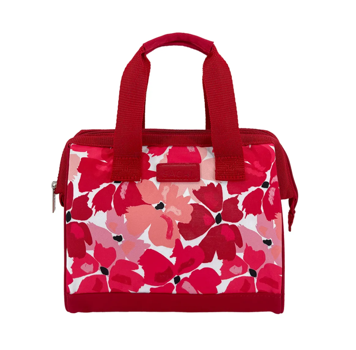 Sachi Triangular Insulated Lunch Bag - Red Poppies