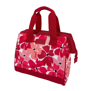 Sachi Triangular Insulated Lunch Bag - Red Poppies