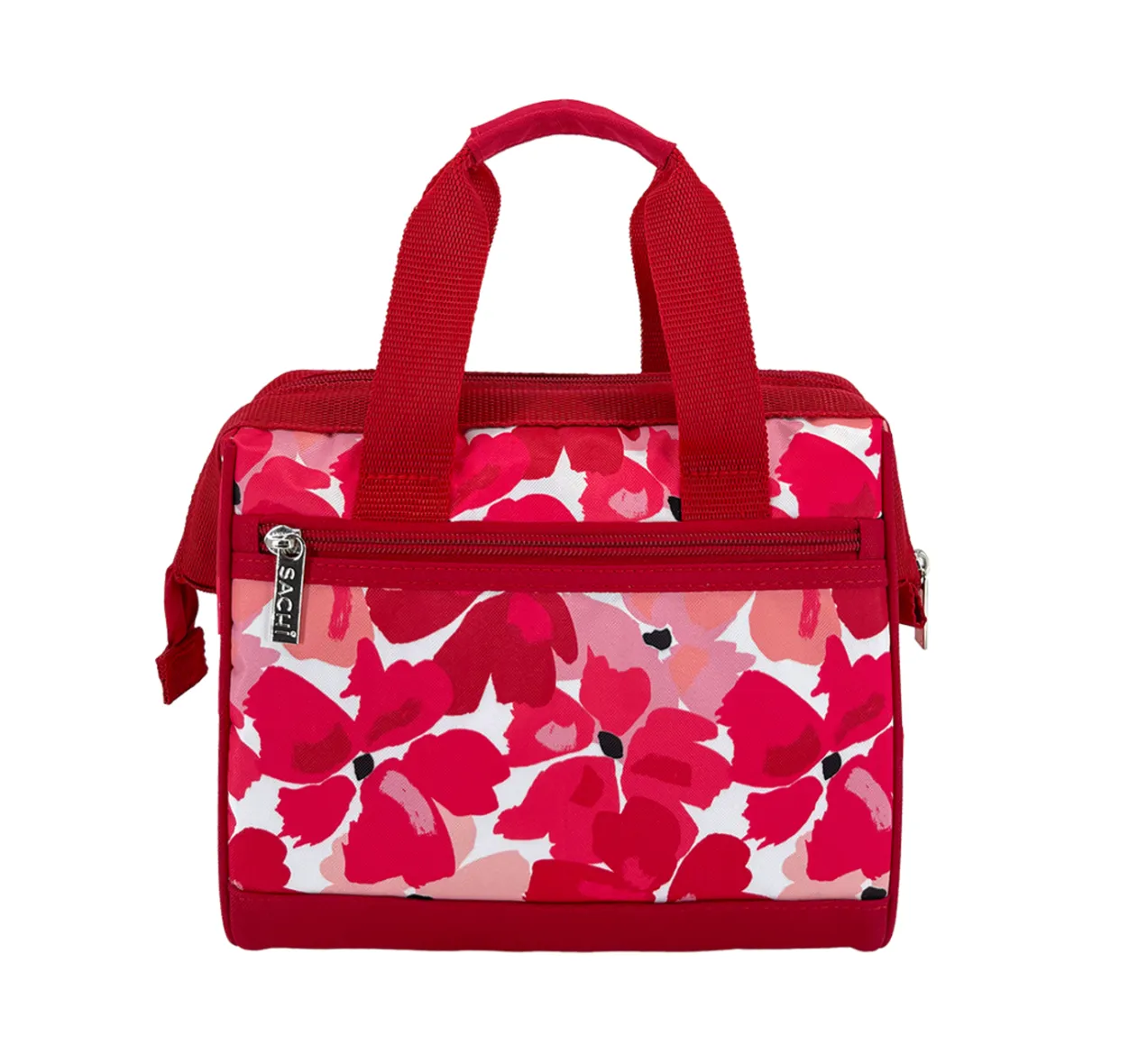 Sachi Triangular Insulated Lunch Bag - Red Poppies