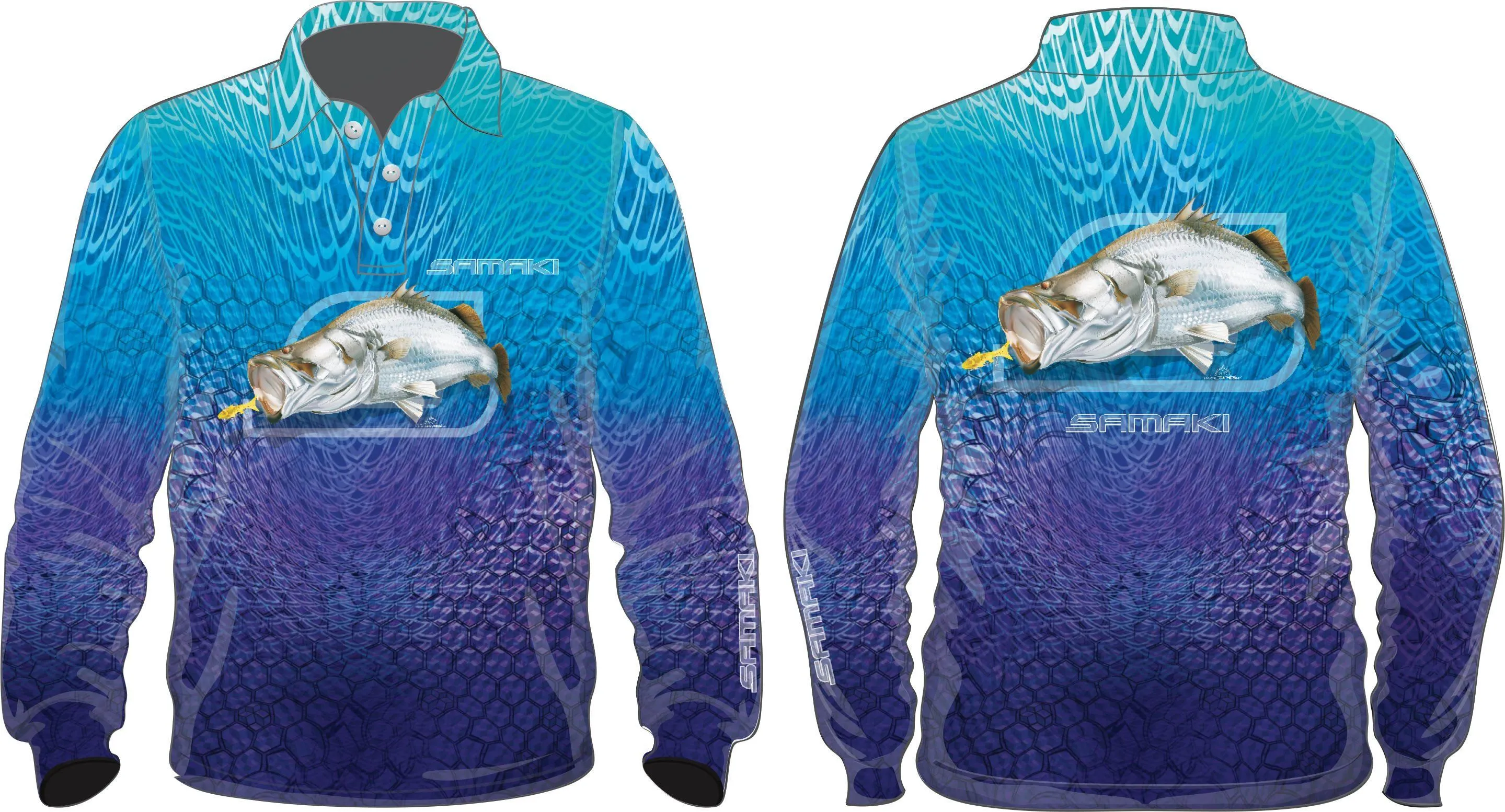 Samaki Stargazer Adult Fishing Shirts