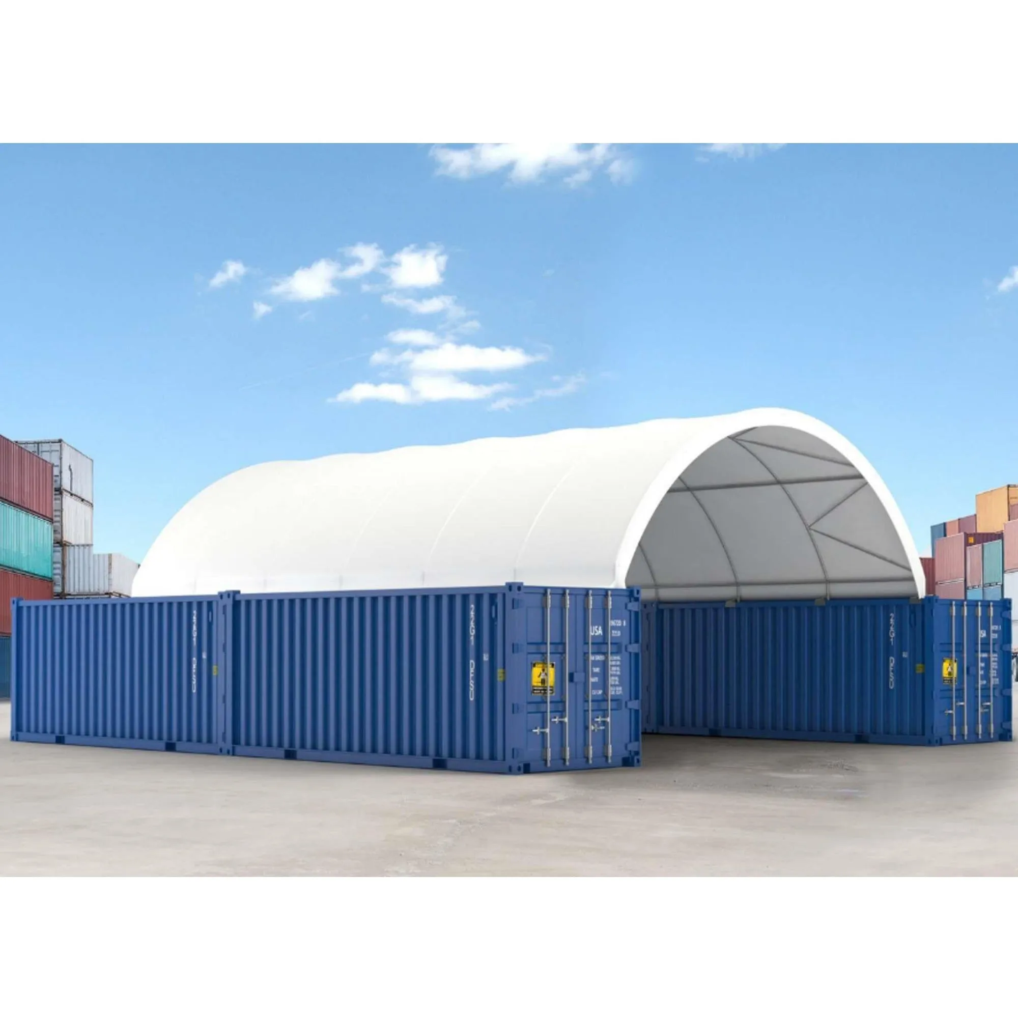 Shipping Container Canopy Shelter 20'x40'