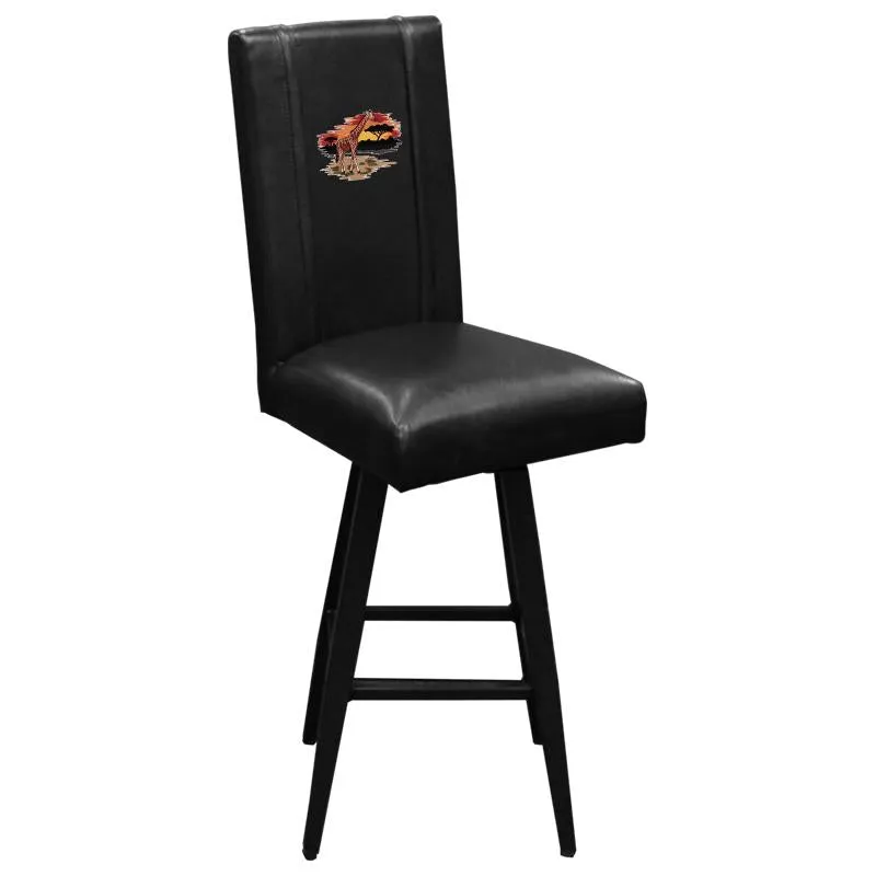 Swivel Bar Stool 2000 with Giraffe Logo Panel