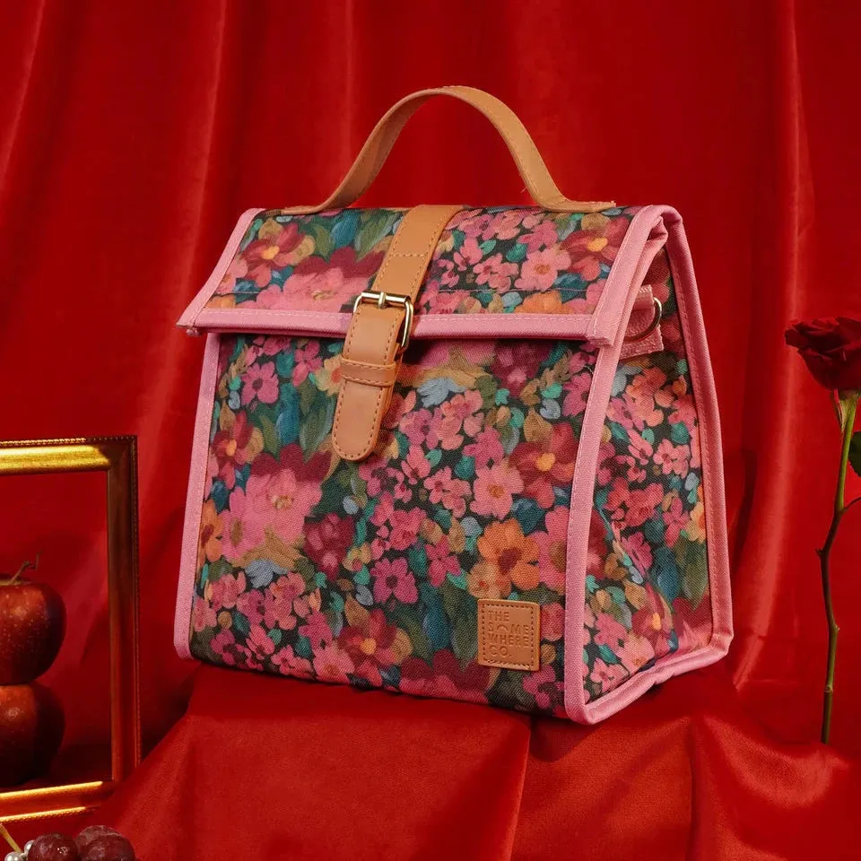 The Somewhere Co. Insulated Lunch Satchel - Amongst The Flower