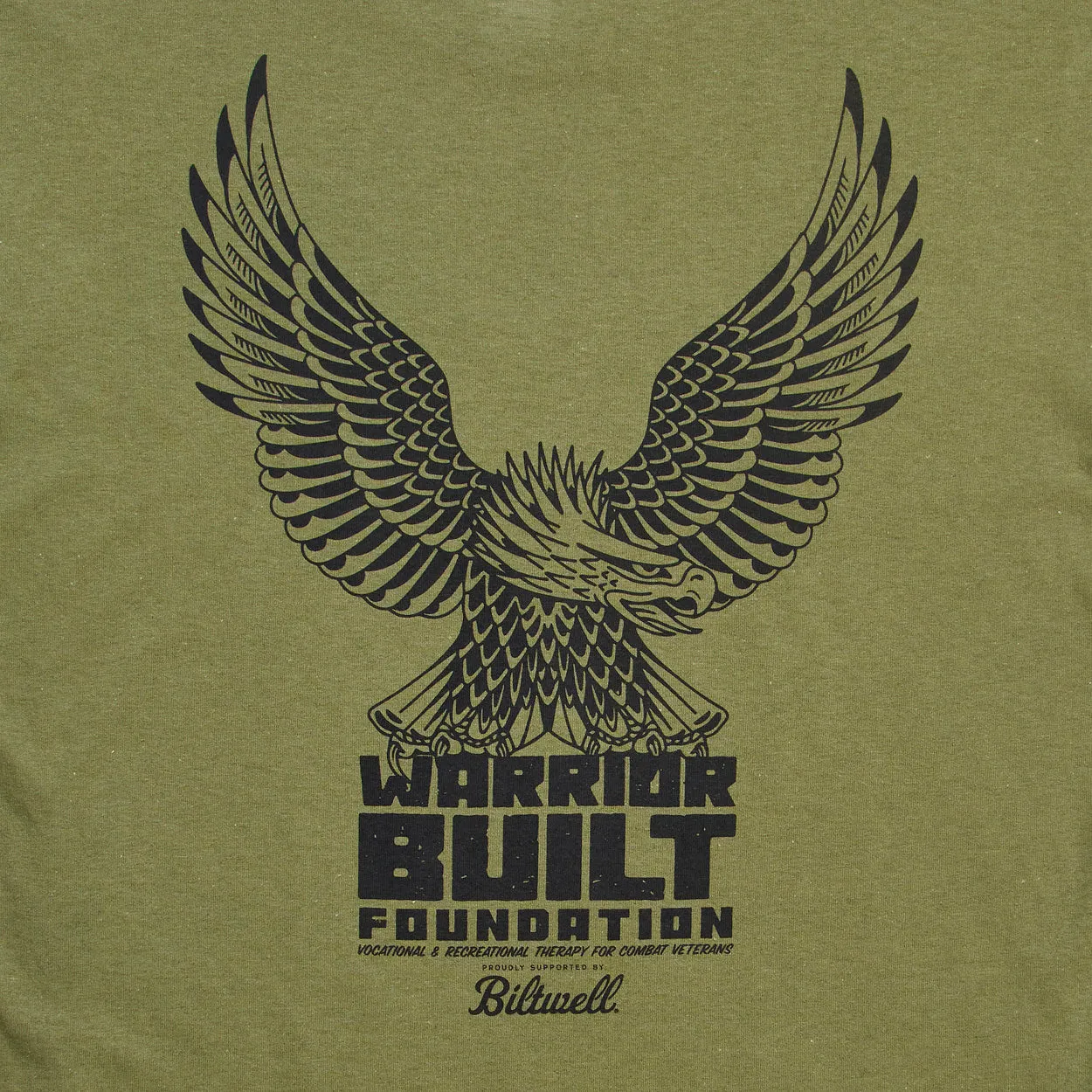 Warrior Built Olive Eagle Tee