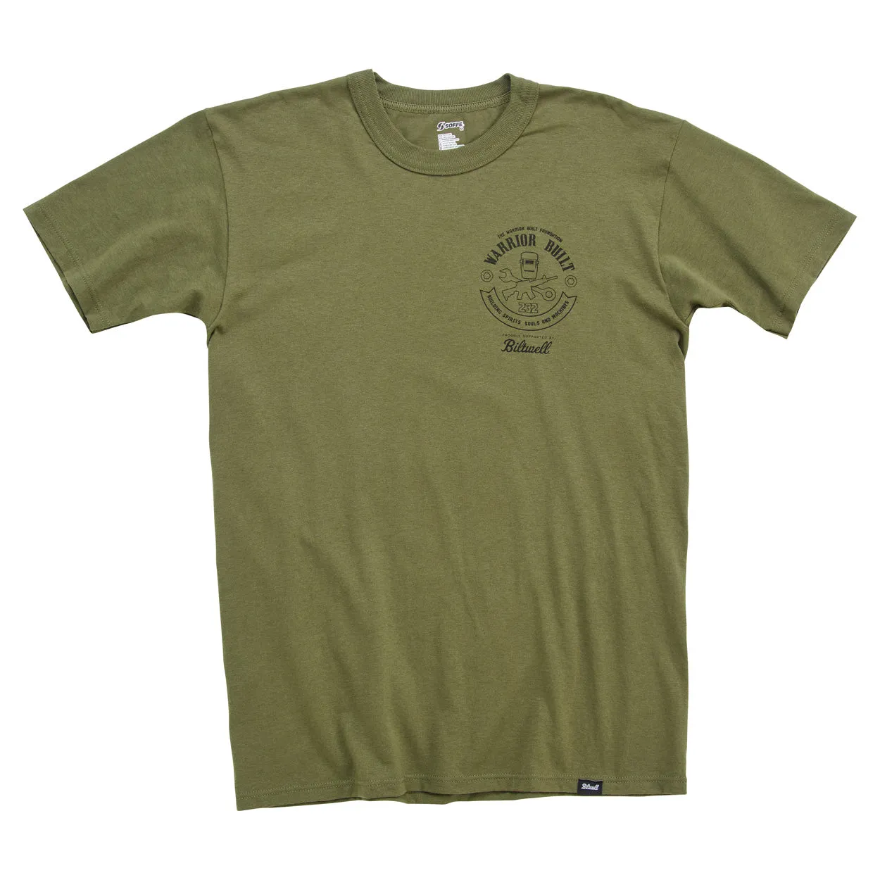 Warrior Built Olive Eagle Tee