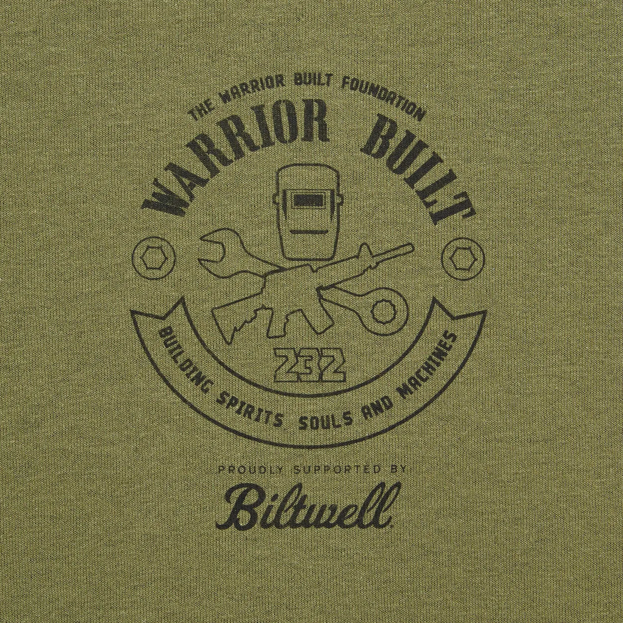 Warrior Built Olive Eagle Tee