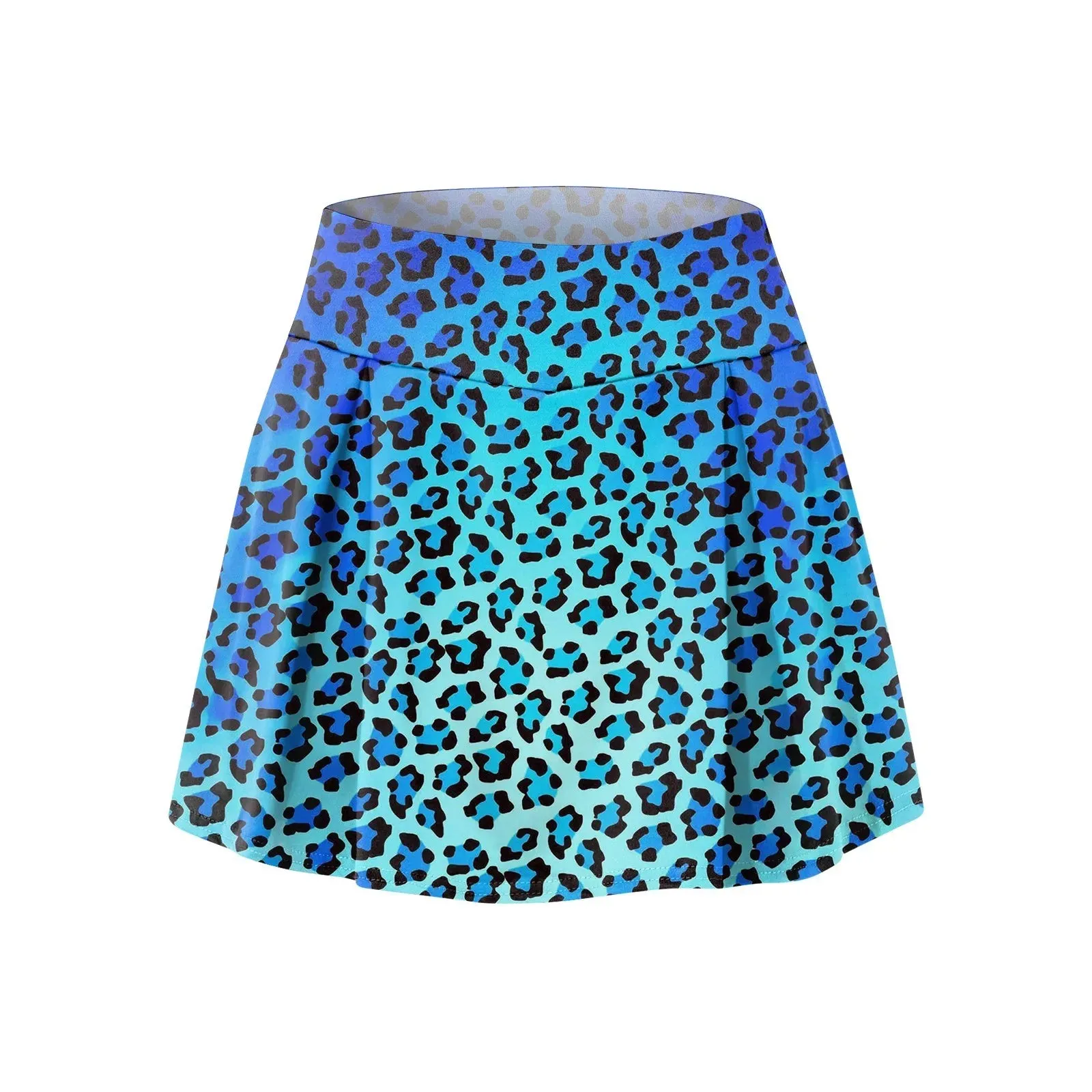 Women Performance Cheetah Print Skirt Skort -Tennis Golf Workout